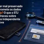 Celular mal preservado compromete os dados do chip? O que o STJ reconheceu sobre a fonte independente de prova